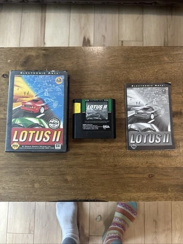 Lotus 2 II R.E.C.S. Recs Sega Genesis CIB, Manual Cartridge Box  And Tested