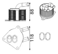 Mahle ÖLküHler Automatikgetriebe CLC 422 000S FüR BMW 2Er Tourer F46 Active F45