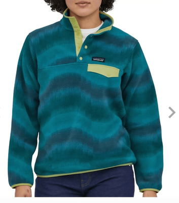 Vintage Y2K Patagonia Aurora Waves Aztec Synchilla Fleece Snap T