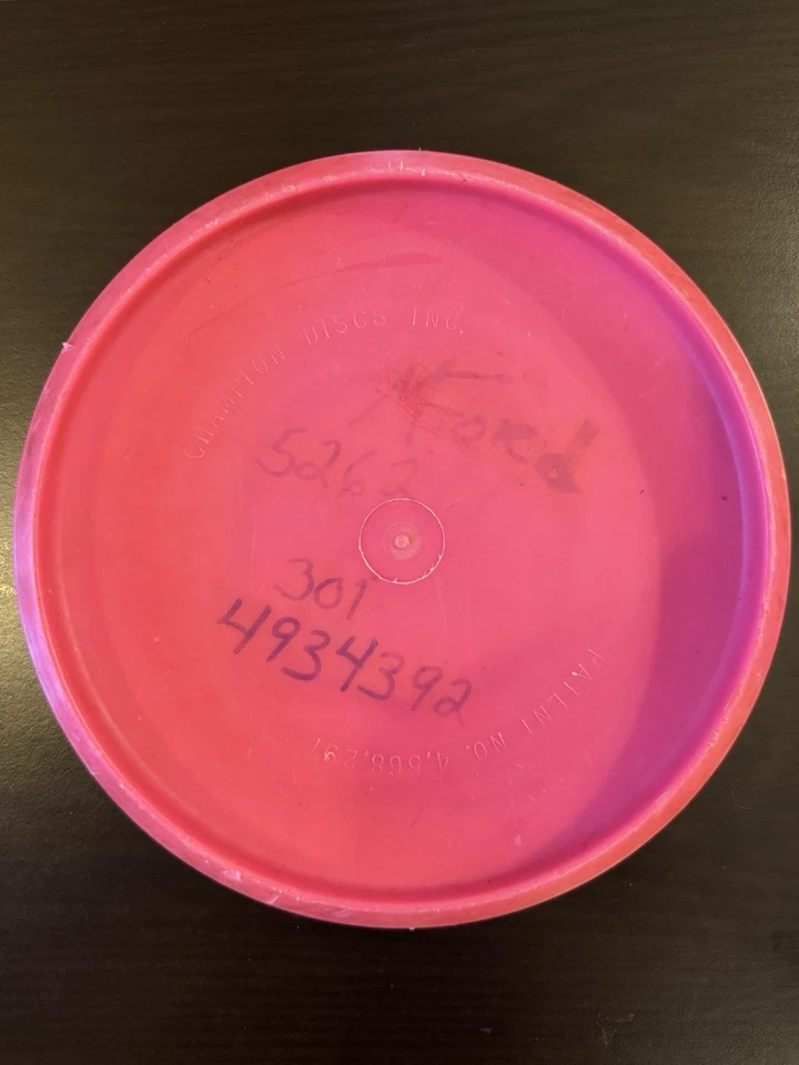 Rare Innova Disc Golf Vintage Aero 1980’s Pink. Used & Inked - Image 2 of 2