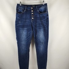 Judy Blue Jeans Womens 15/32 Button Fly Skinny Fit High-Rise JB8855DK-S 32x26 