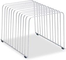 11 Section Wire Desktop Organizer Silver 9x113