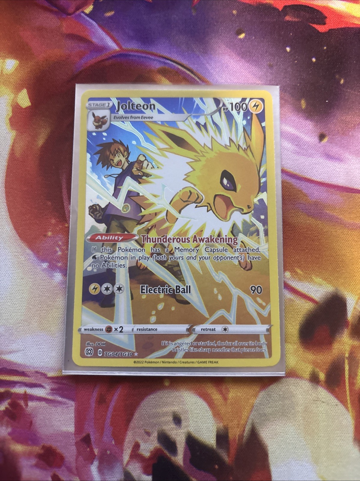 Pokémon TCG Jolteon TG04/TG30 Brilliant Stars Trainer Gallery Holo Card NM