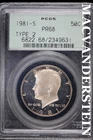 1981-S Kennedy Half Dollar Proof — photo from another recent sale