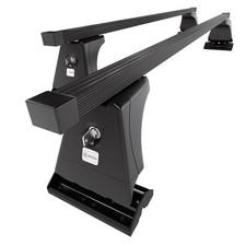 Stahl Dachträger für Peugeot 3008 SUV (2009-2016) O schwarz Montagepunkte