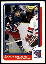 1986-87 O-Pee-Chee Larry Melnyk Rookie New York Rangers #95