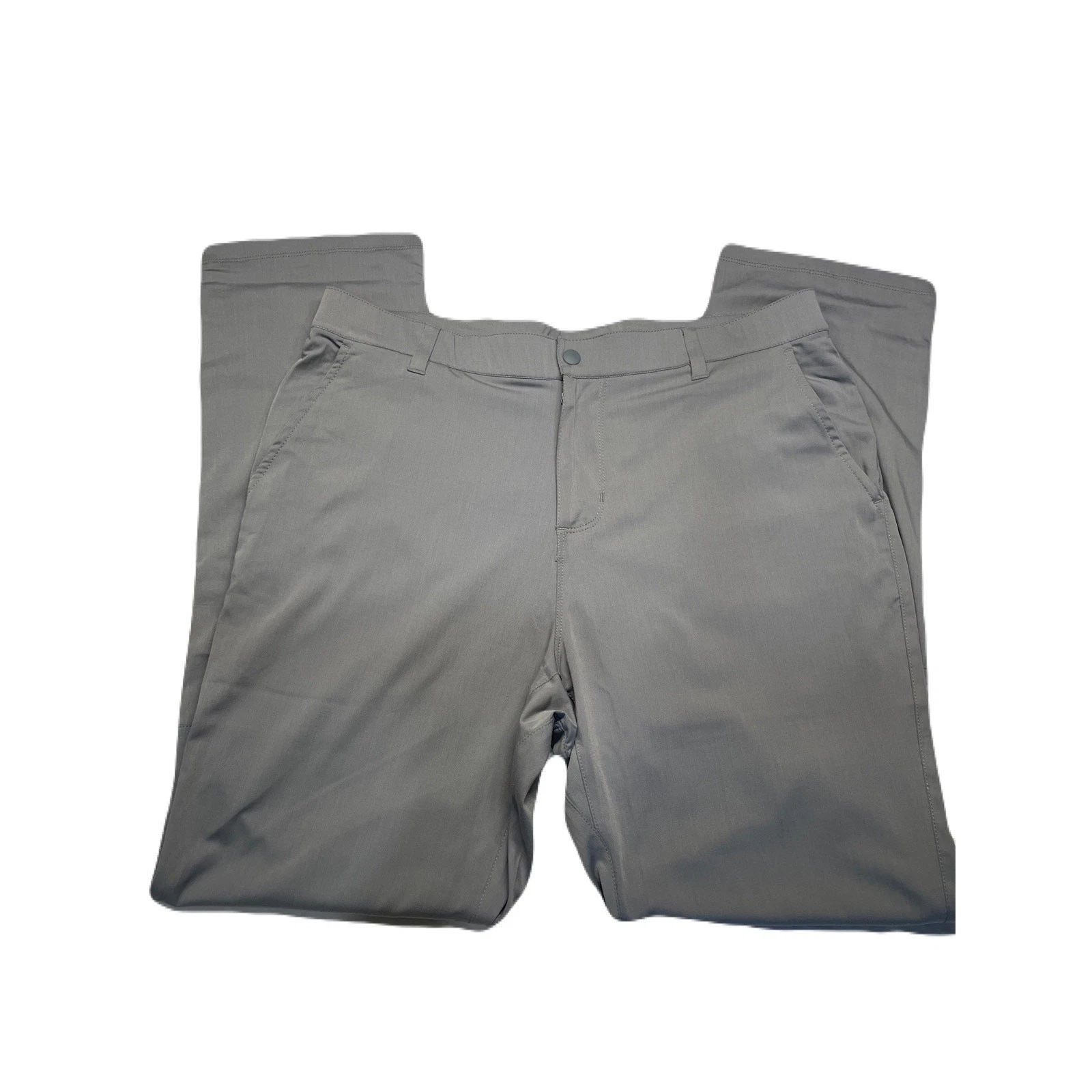 Tasc Mens Performance Motion Pant Straight Stretch Golf Casual Bamboo Gray 34x29
