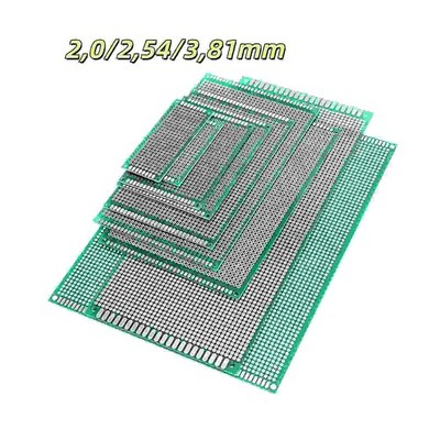 2,0/2,54/3,81mm PCB Lochrasterplatine Prototyp Platine Einseitig Leiterplatte
