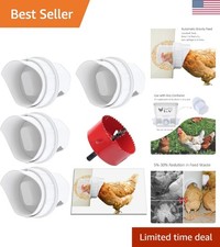 5-Gallon Capacity DIY Chicken Feeder Kit with Rainproof Design   Durable PVC