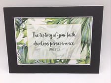 New Handmade 5x7 Matted 4x6 Religious Scripture Inspirational Free Ship 200