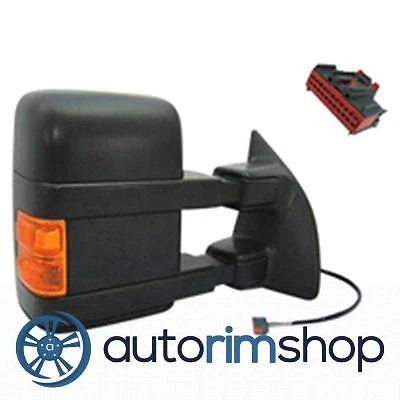 FO1321341 Right Power Mirror w Heated w/o Memory w Turn Signal for 08 Ford F4...