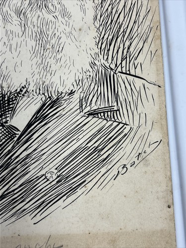 Original Pittsburgh Newspaper Illustration Sketch Titled Governor By W. Batch - Picture 3 of 12