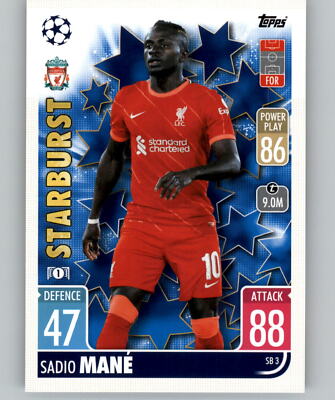 2021-22 UEFA Match Attax Extra STARBURST Singles ~ YOU PICK ~ Complete Your Set