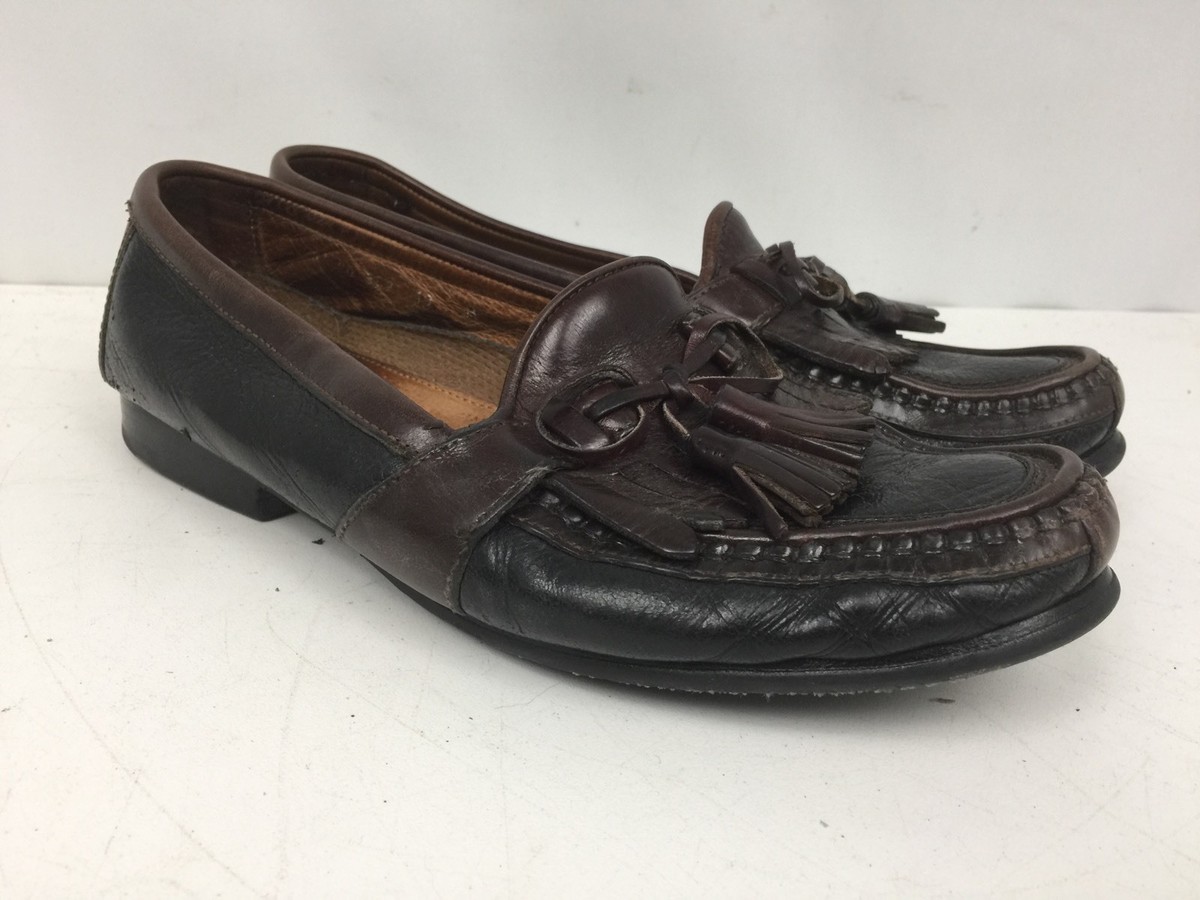 Johnston & Murphy Aragon II Black Brown Kiltie Tassel 2 Tone Loafers Men 10M JOHNSTON & MURPHY MEN main image 4