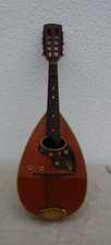 Alte Mandoline Zettel Johann Schiller ca. 64 cm