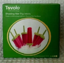 Tovolo Shooting Star Ice POP MAKER MOLDS Set of 6 with Tray STAR SHAPE New 