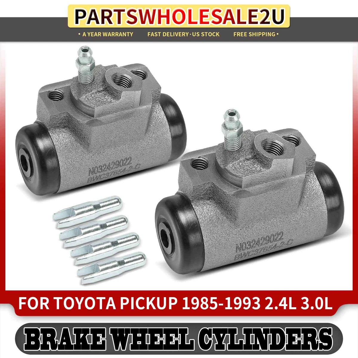 Pedders 05-20 Toyota Tacoma Kit De Conversión De Freno Trasero Con 6 L