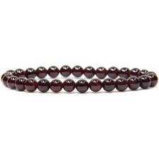 4mm Garnet Stone Bracelet Burgundy Gemstone Healing Dainty Bracelet Gift for her