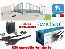 KIT AUTOMAZIONE CANCELLO BATTENTE 2 ANTE MOTORE APRICANCELLO ELETTRICO AVIDSEN