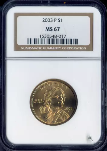2003-P Sacagawea Dollar NGC MS67 Quality ✔️    