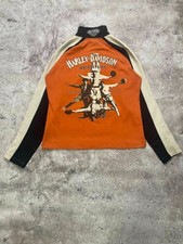 Vintage Harley Davidson Motorcycle 1/3 Zip Small Sweatshirt