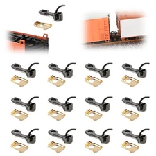 Evemodel 12pcs HO Scale 1:87 Knuckle Metal Couplers Coupling Hook HP4087