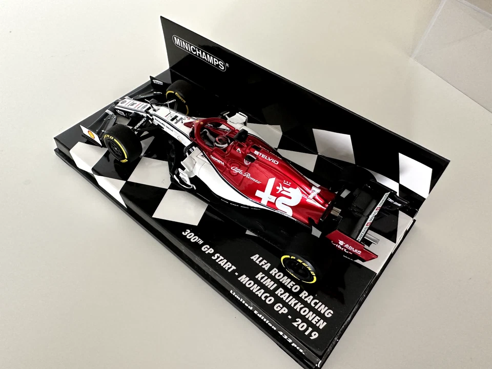 Minichamps Alfa Romeo Racing Kimi Raikkonen 300th GP Start - Monaco GP - 2019 - Image 3 of 4