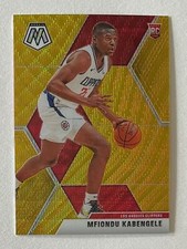 2019-20 Panini Mosaic Tmall Asia Mfiondu Kabengele Gold Wave Rookie RC Clippers