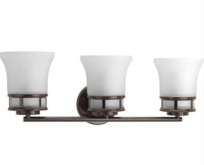 Progress Lighting P2148-20 Cascadia 3-Light Antique Bronze Bath Vanity Light