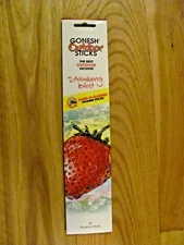 Gonesh Outdoor Sticks Best Outdoor Yard-N-Garden Incense 20 Sticks Strawberry Bl