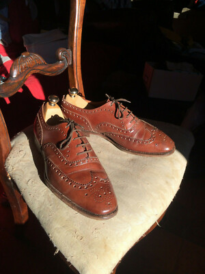 Chaussures Church’s Richelieu Chetwynd Acajou Vintage Taille 9.5 UK - Fait Main Au Royaume-Uni