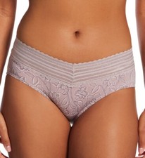 WARNER'S 5609J NO PINCHING NO PROBLEMS LACE PRINT HIPSTER PANTIES Large L/ 7 NWT