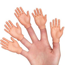 FINGER H&Auml;NDE 1x Hand FINGERPUPPE Finger Handpuppe Fingerpuppen Tiere Spielpuppe