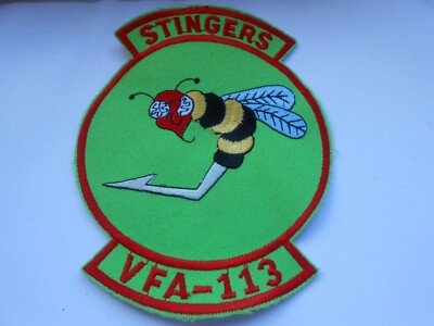  RAF/USAF/USNA Cloth Attack Squadron Patch Stingers VFA 113 