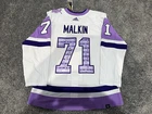 EVGENI MALKIN Pittsburgh Penguins SIGNED Hockey Fights Cancer JERSEY PSA COA 52