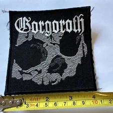 GORGOROTH  LOGO SHAPED EMBROIDERED PATCH