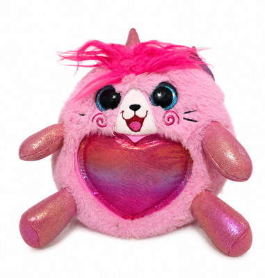 ZURU Rainbocorns Pink Kittycorn Cat Unicorn Plush Butterfly Wings Heart 10''