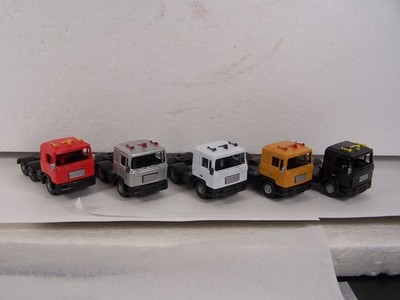 HO BOLEY TRUCKS CAB-OVER, COE  QTY (5) TRUCK TRACTORS SMART TOYS  1:87 NEW-2
