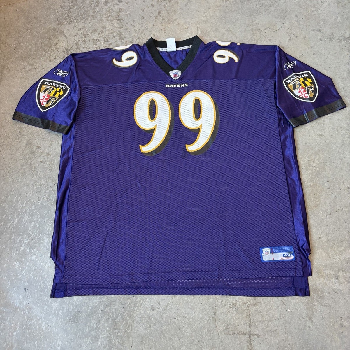 Vintage Reebok Baltimore Ravens NFL Michael McCrary 99 Football
