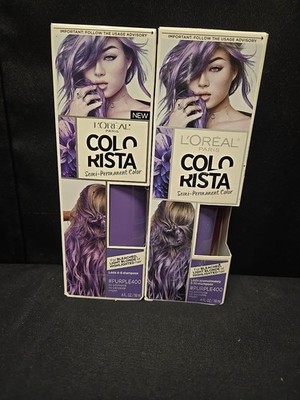 2pc Lot L'oreal Colorista Semi Permanent Color Purple400 4fl Oz Each