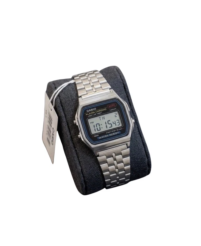 Casio A159W stainless steel retro digital
