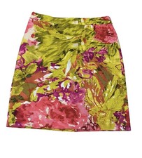J. CREW Bright Floral Pencil Skirt