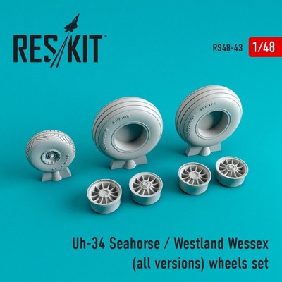 ResKit RS48-0043 - 1:48 Uh-34 Seahorse/Westland Wessex (all versions) wheels set