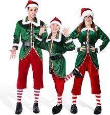 6 Piece Elf Costume, Men's Women's Elf Outfit 2XL XXL 2X Unisex