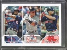 2023 Topps Series 1 - Arraez/Judge/Bogaerts AL AVG Leaders Insert #289