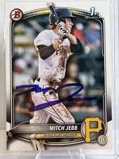 Mitch Jebb Baseball Autographed Signed 2025 1st Bowman Card