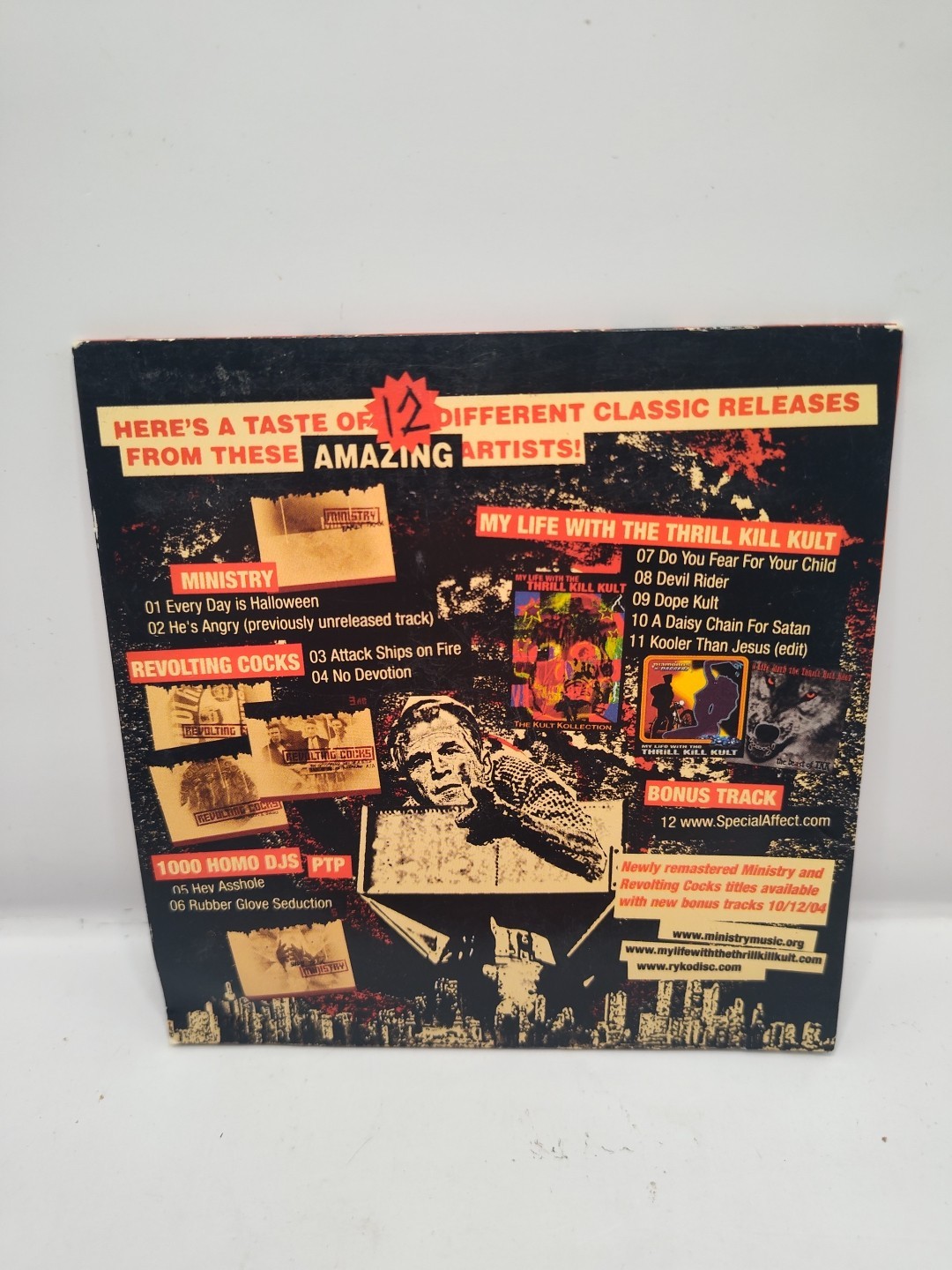 MINISTRY 2004 Industrial Platter Retail PROMO  CD Rare Free Shipping 