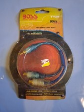 New Boss Audio RCA Audio Jack Cable Y Splitter Adapter 1 Male to 2 Female Plug