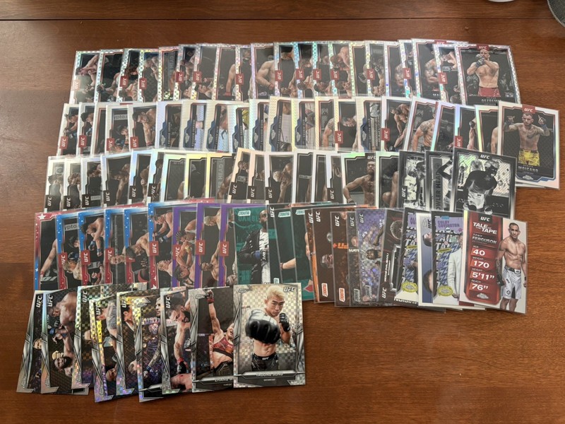 2025-26 Topps Chrome UFC Lot - 94 Cards Parallels, Refractors 