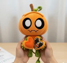 Gourdy Plush Pumpkin Smiling Soft Stuffed Doll Cute Plush Toy free shipping